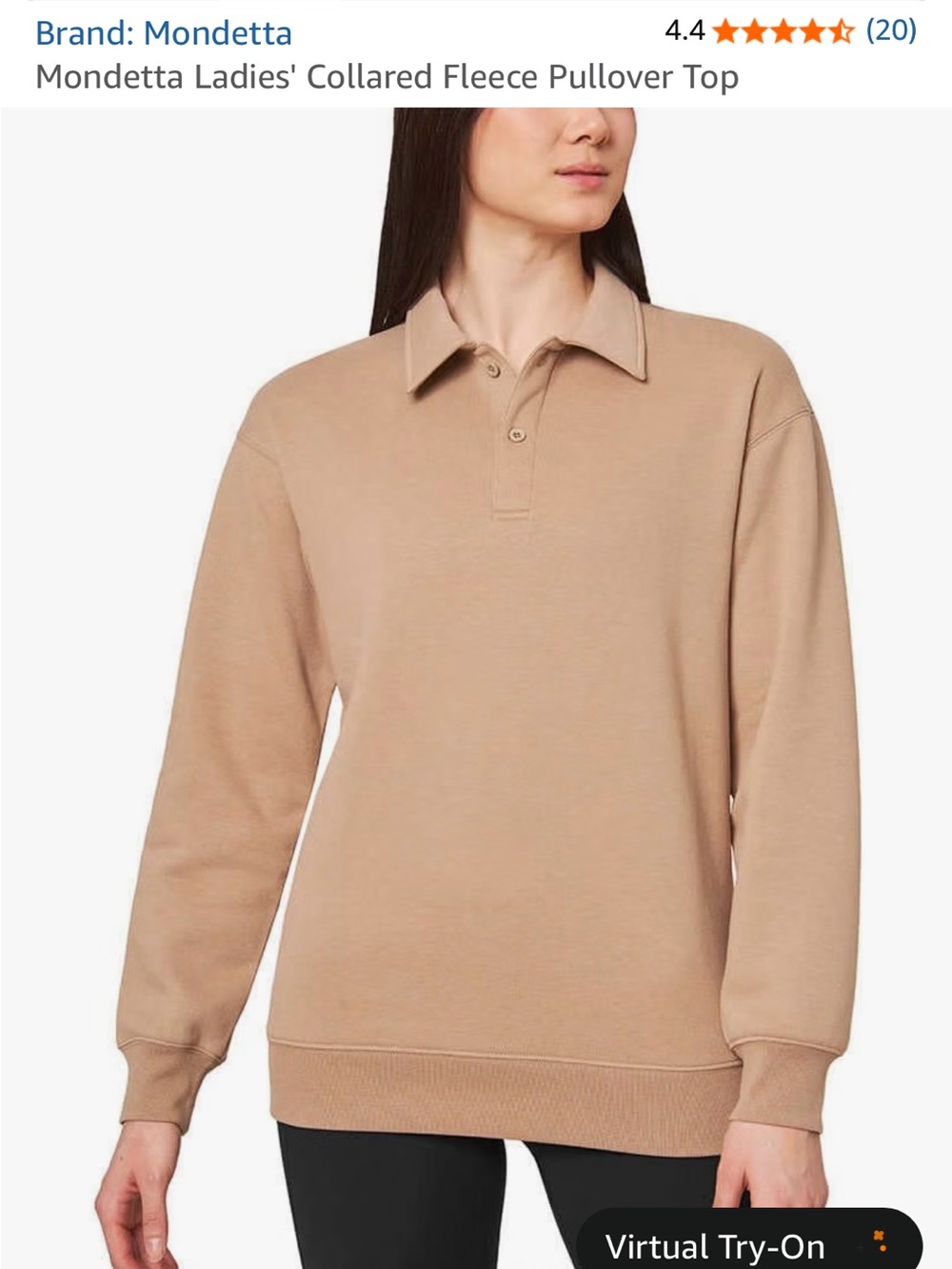 Mondetta Brown Quarter-Snap Pullover Hoodie